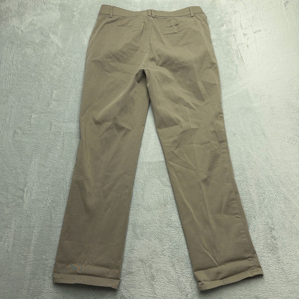 Democracy Pants Womens 12 Tan Ab"solution Straight Leg Khaki Chino Trousers - Picture 6 of 7